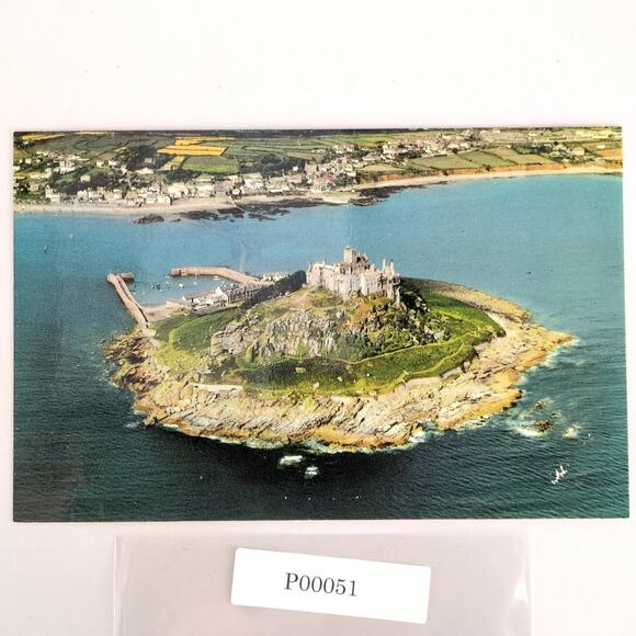 Vintage 1960s Postcard St Michael's Mount Castle England Great Britian UK Unused - Picture 1 of 2